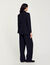 Blazer met gekruiste knoopsluiting