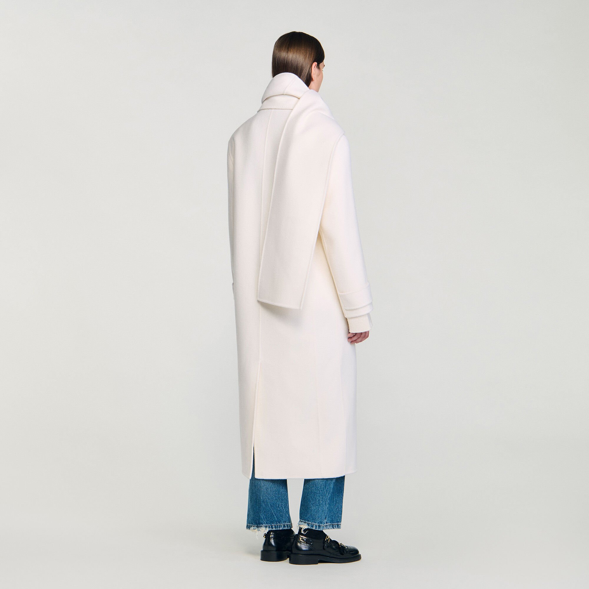 Oversized wollen jas