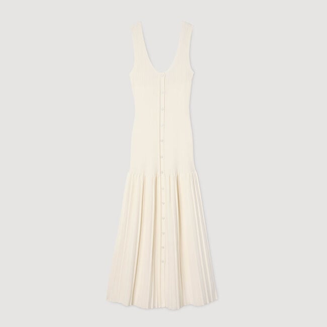 Lange tricot jurk