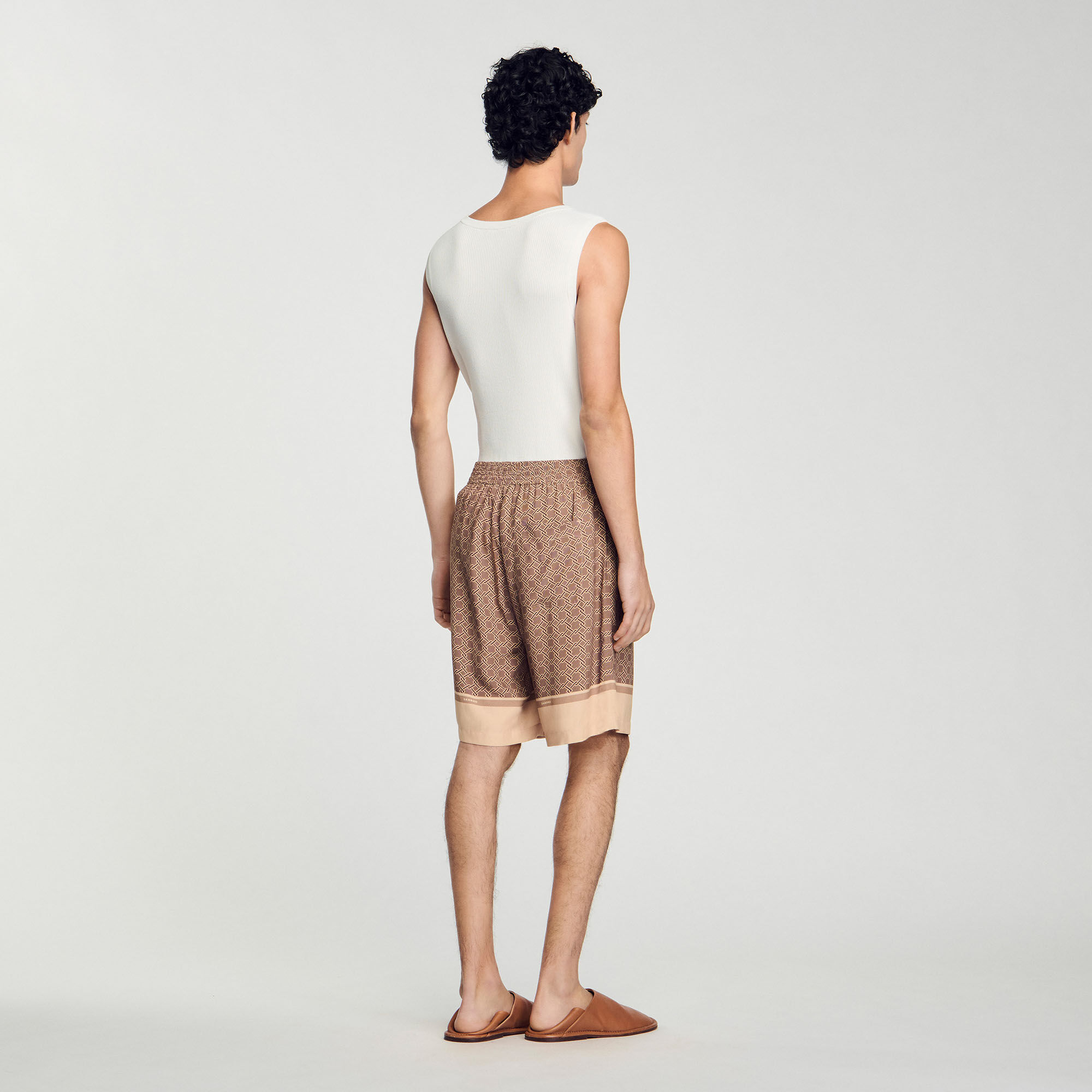 Bermuda soepel met print