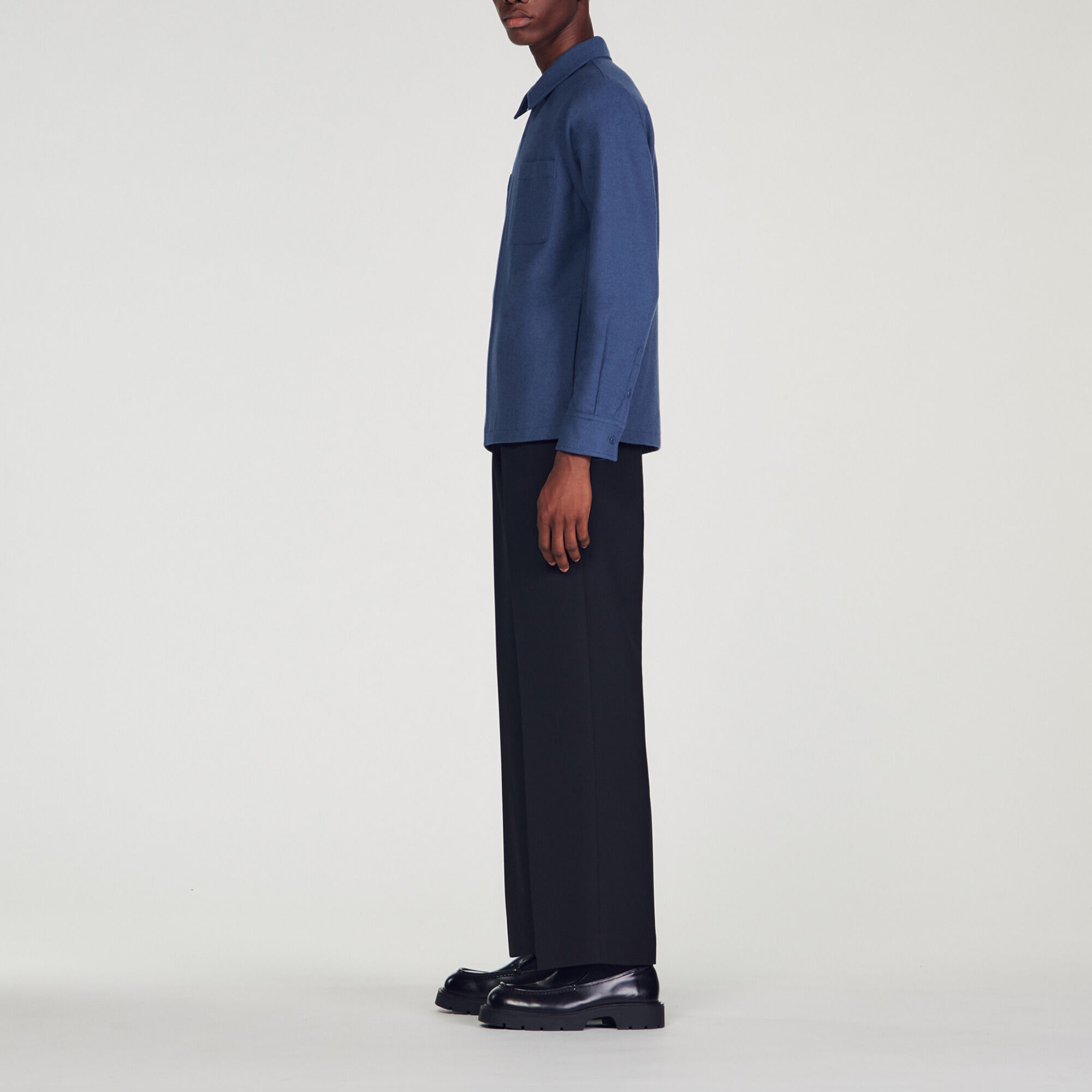 Overshirt van wol