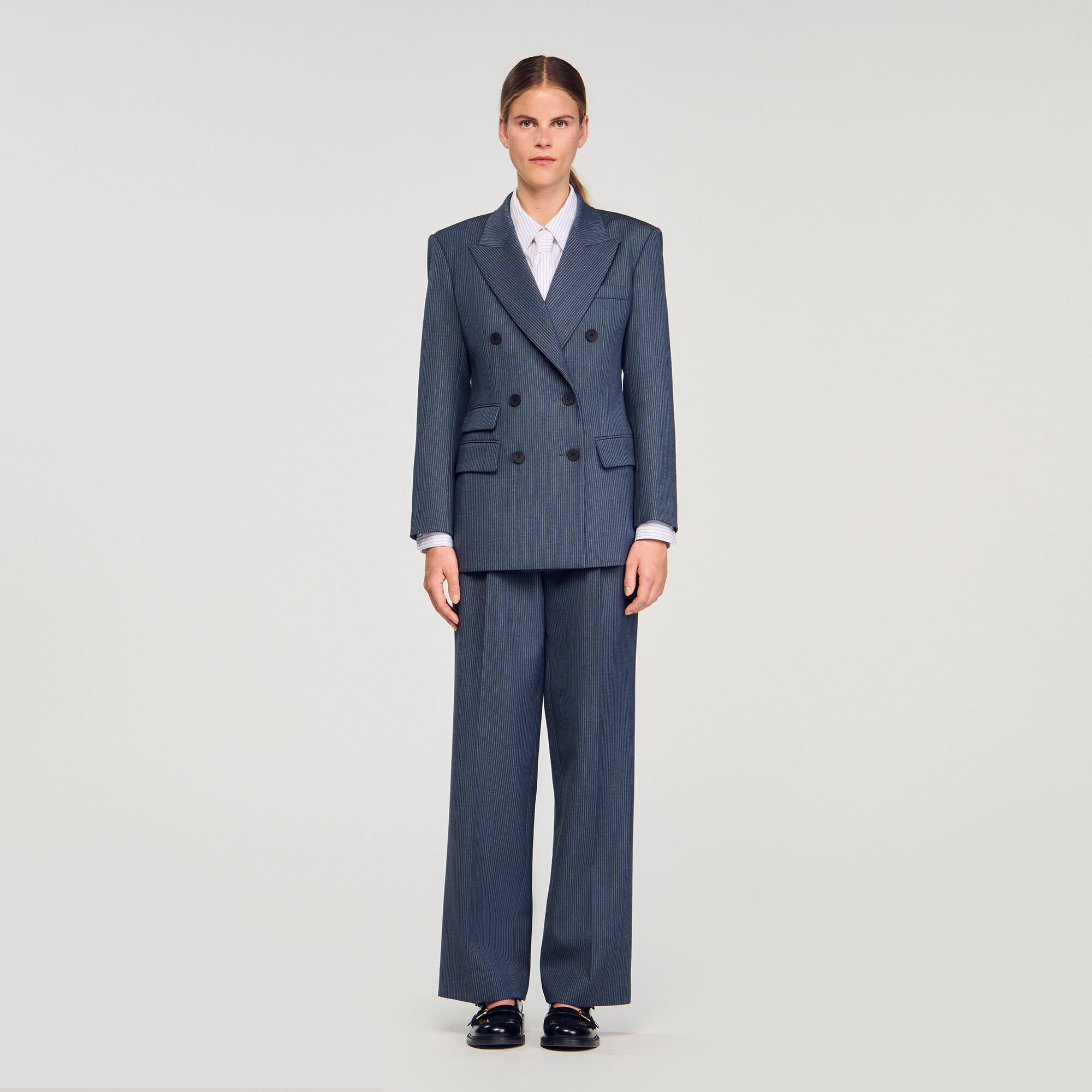 Gestreepte blazer