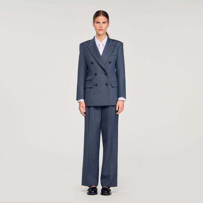 Gestreepte blazer