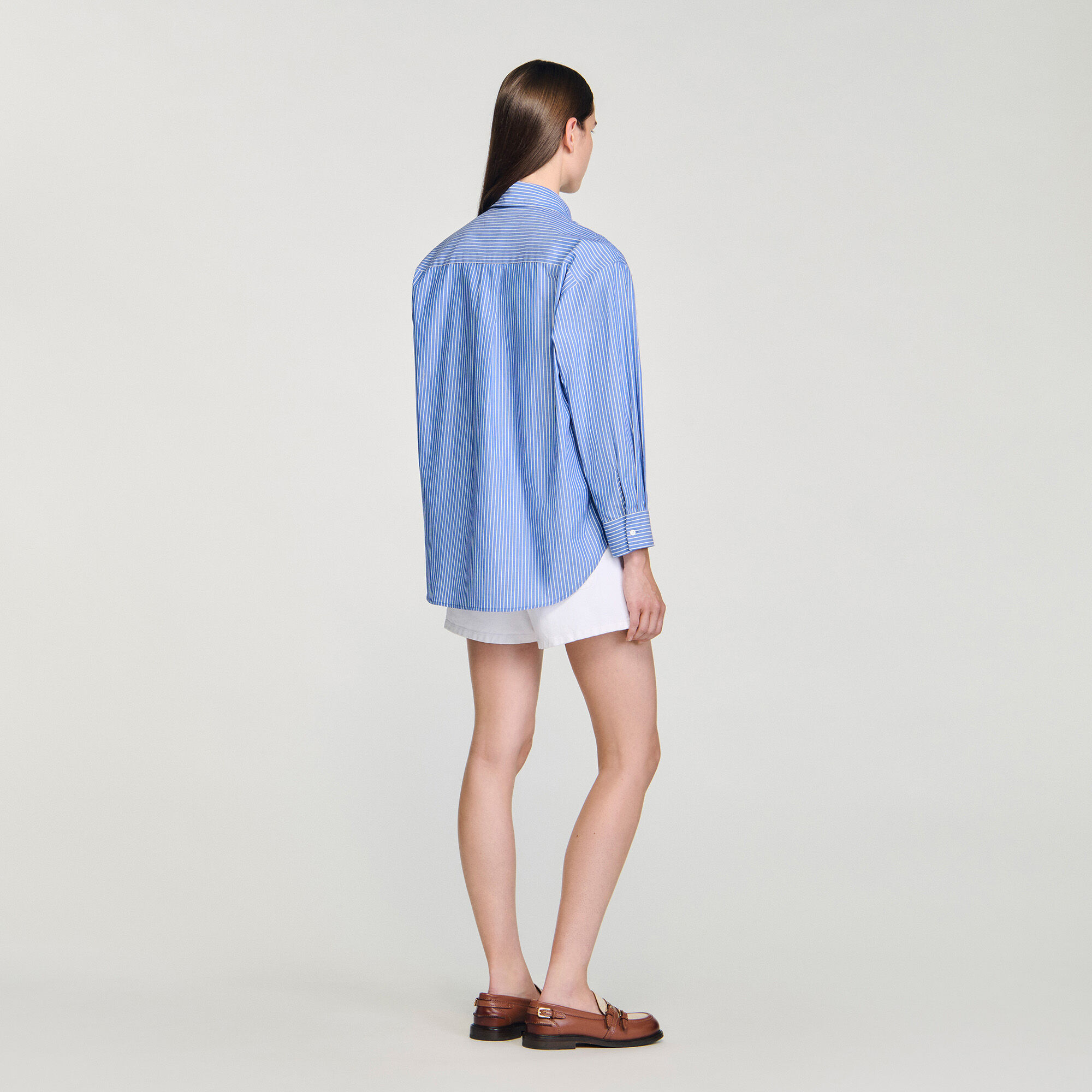 Oversized blouse met strik