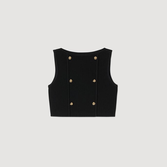 Korte gebreide top