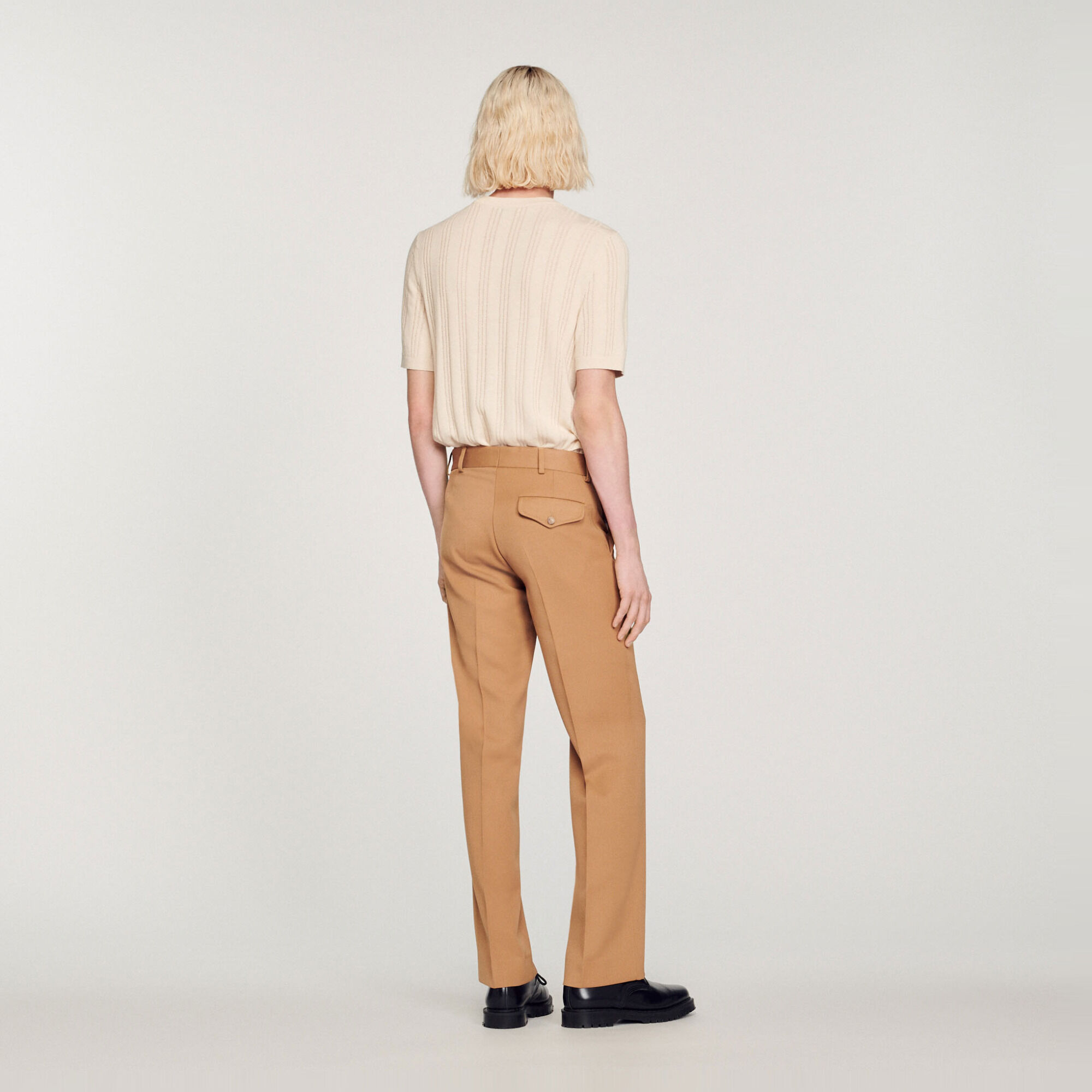 Pantalon van gemengde wol