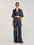 Pantalon zijde Spirales print