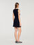 Korte ribtricot jurk
