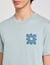 T-shirt met detail bloem