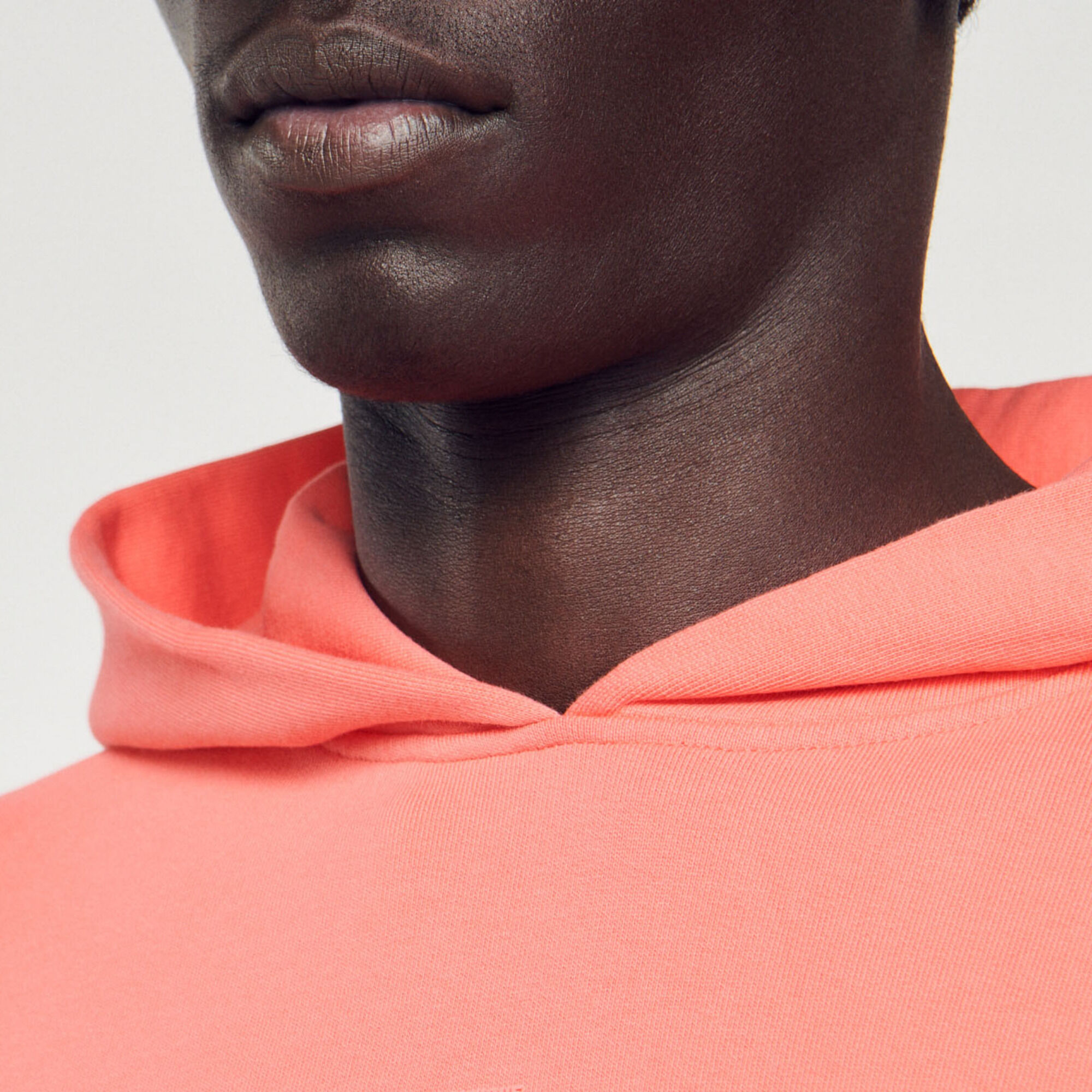 Hoody met rubberen logo