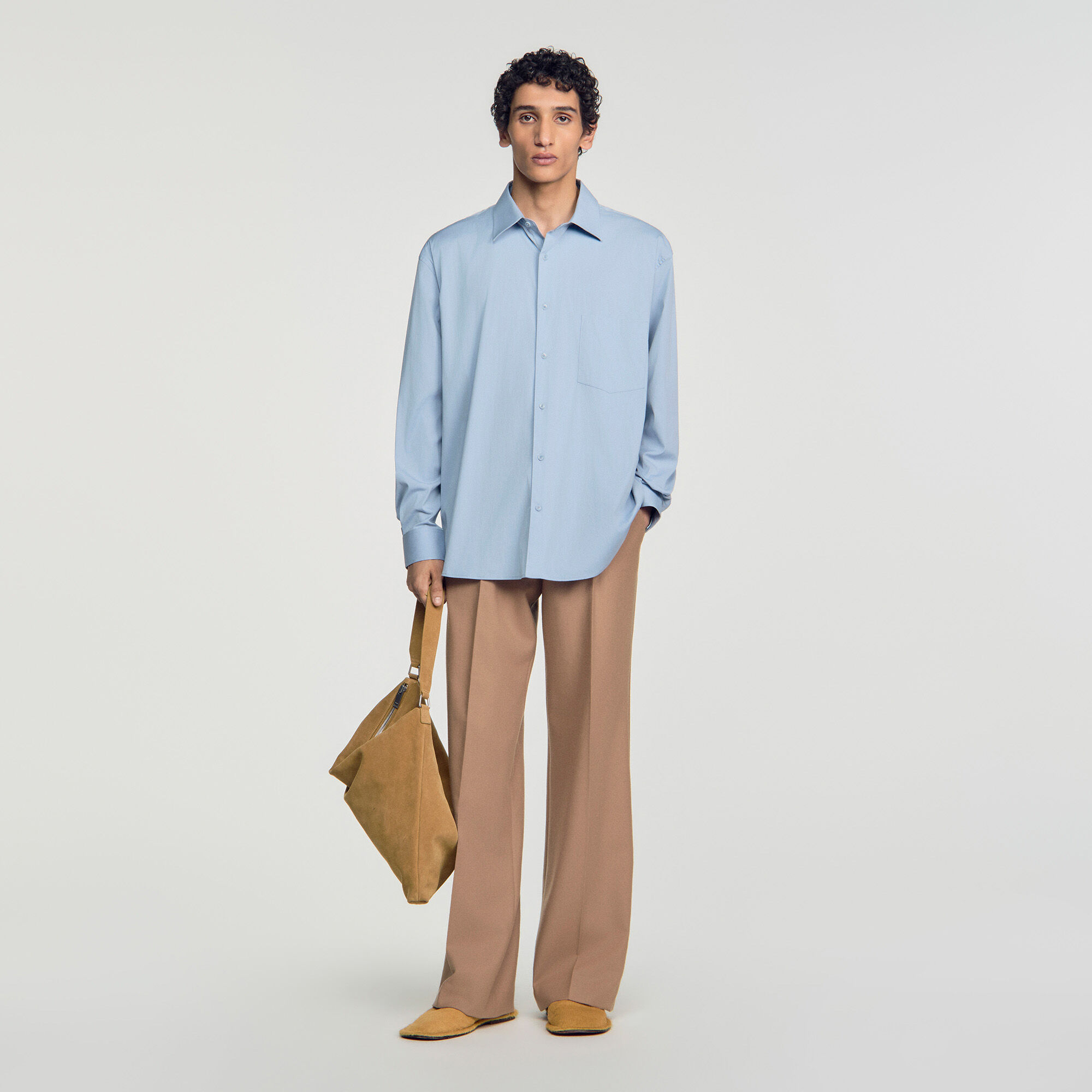Oversized katoenen overhemd