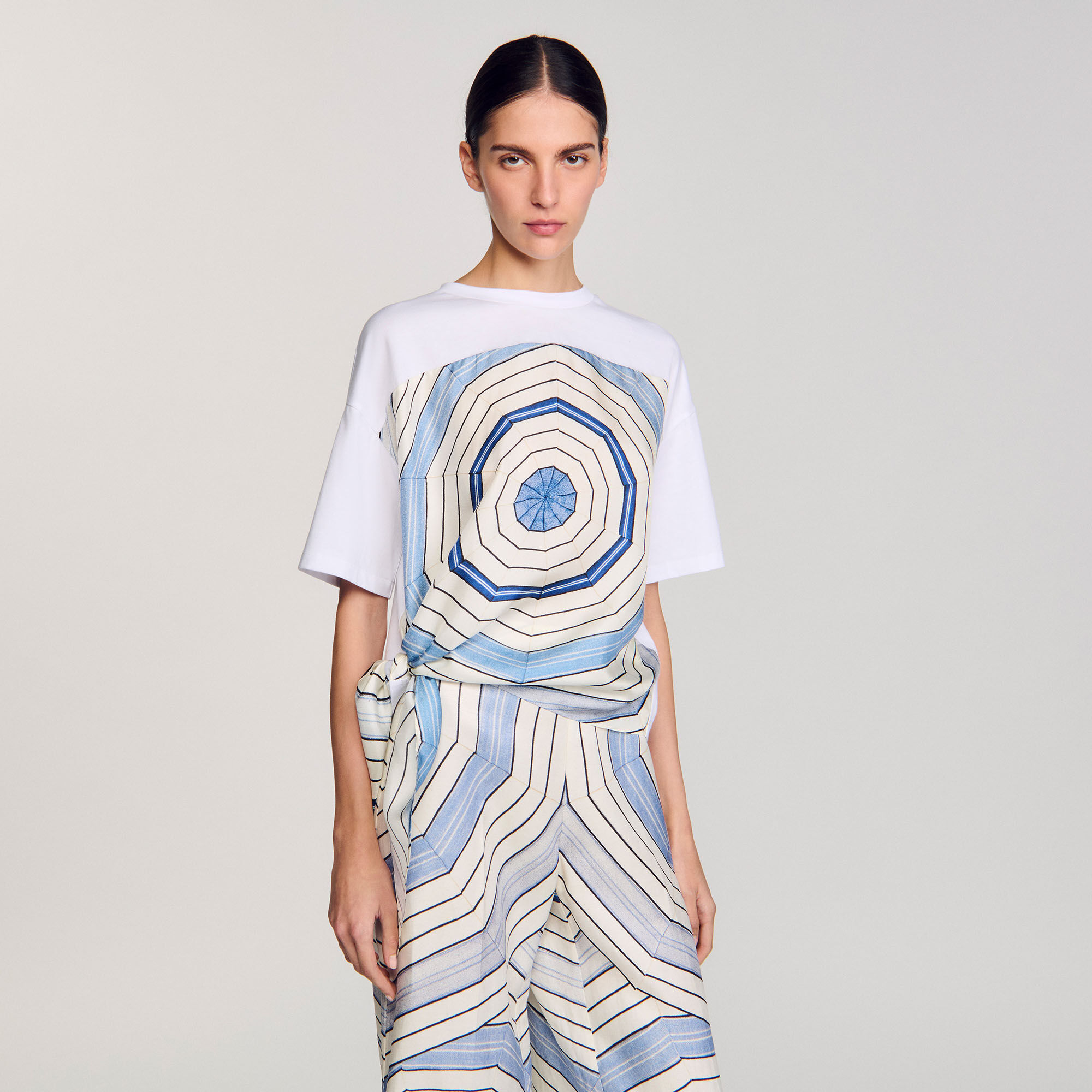 T-shirt met Spirales print