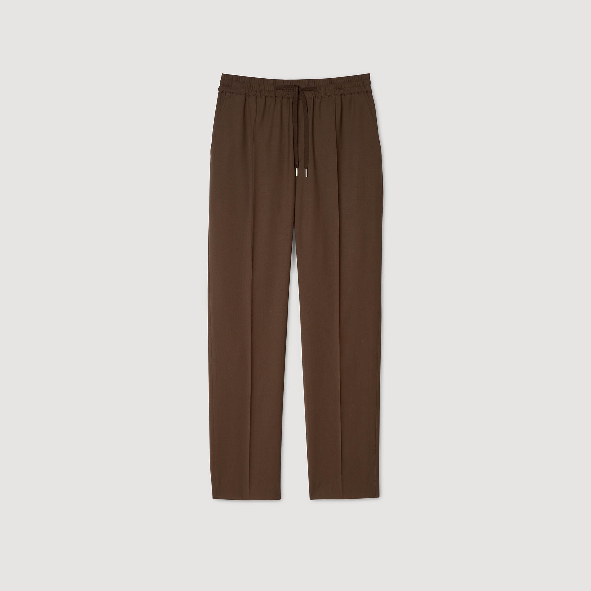 Rechte pantalon met elastiek