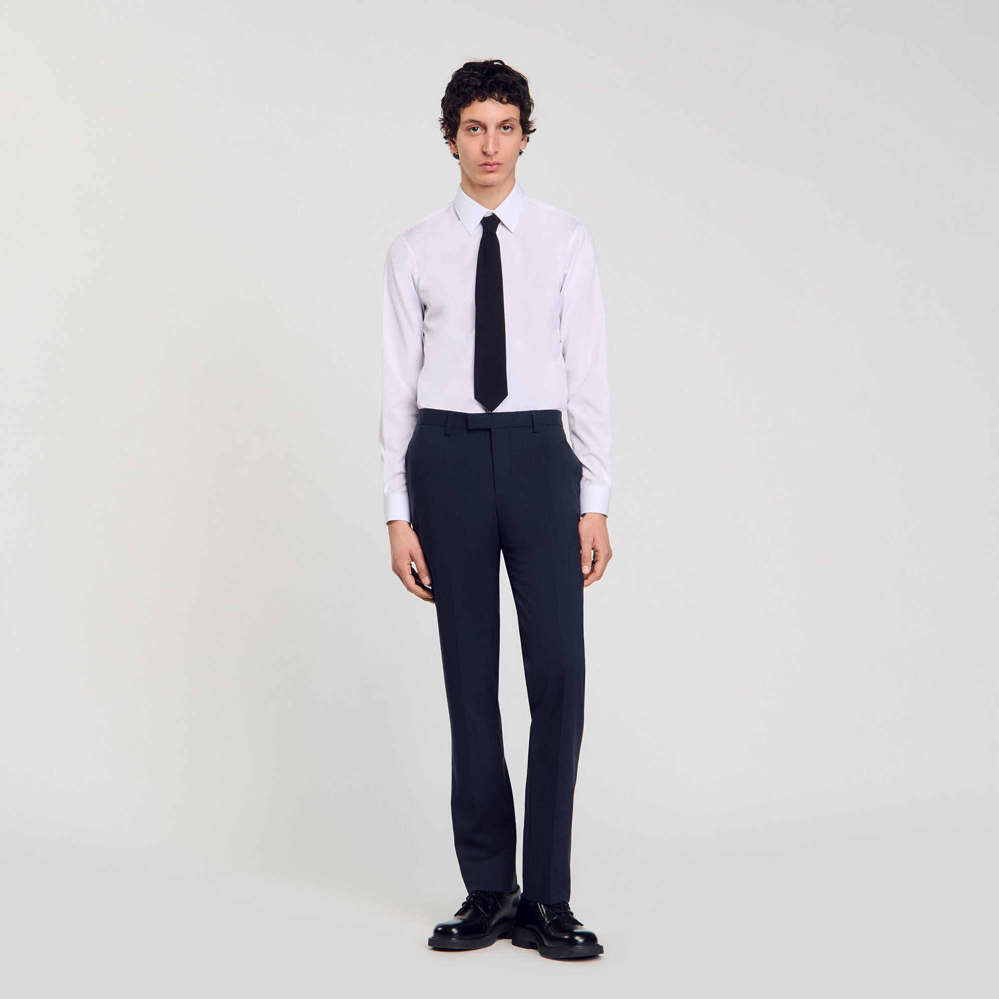 Wollen pantalon kostuum