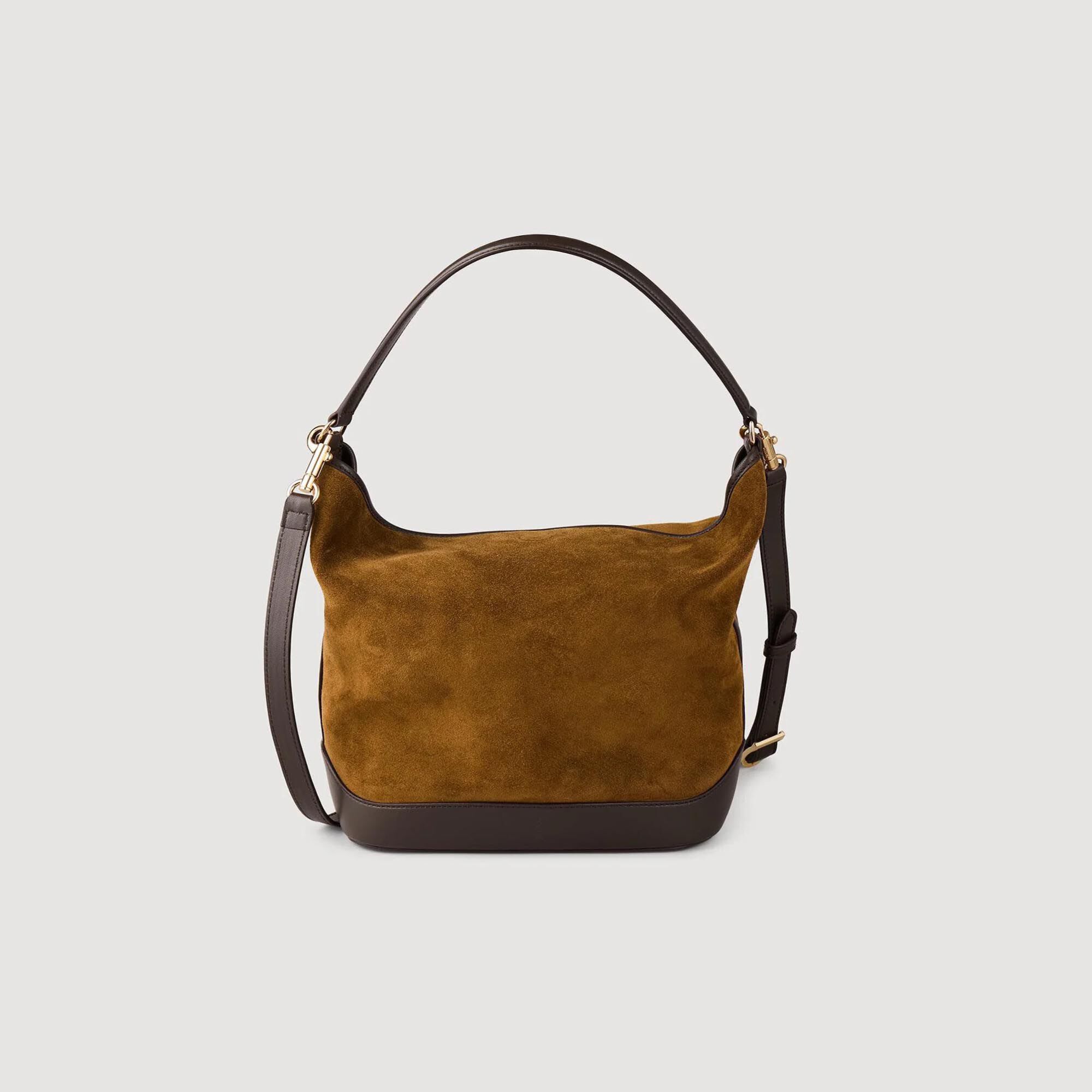 Tas bucket bag leer en suède TANGOSO