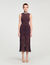 Lange jurk tricot met franjes