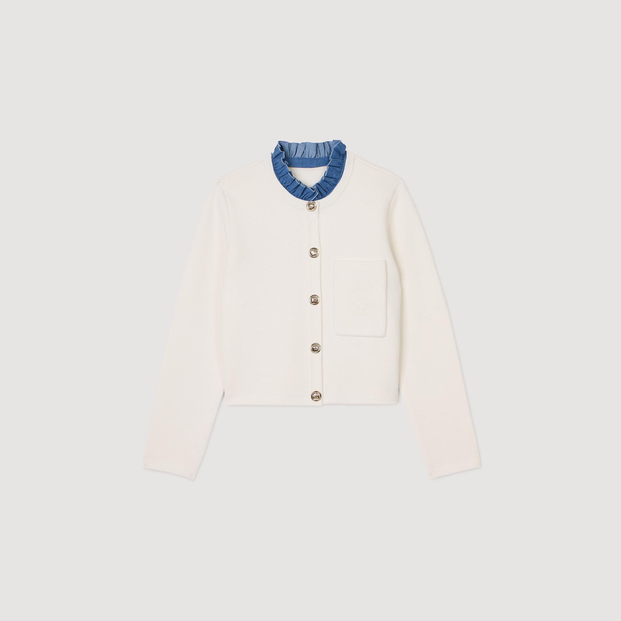 Vest met opstaande kraag