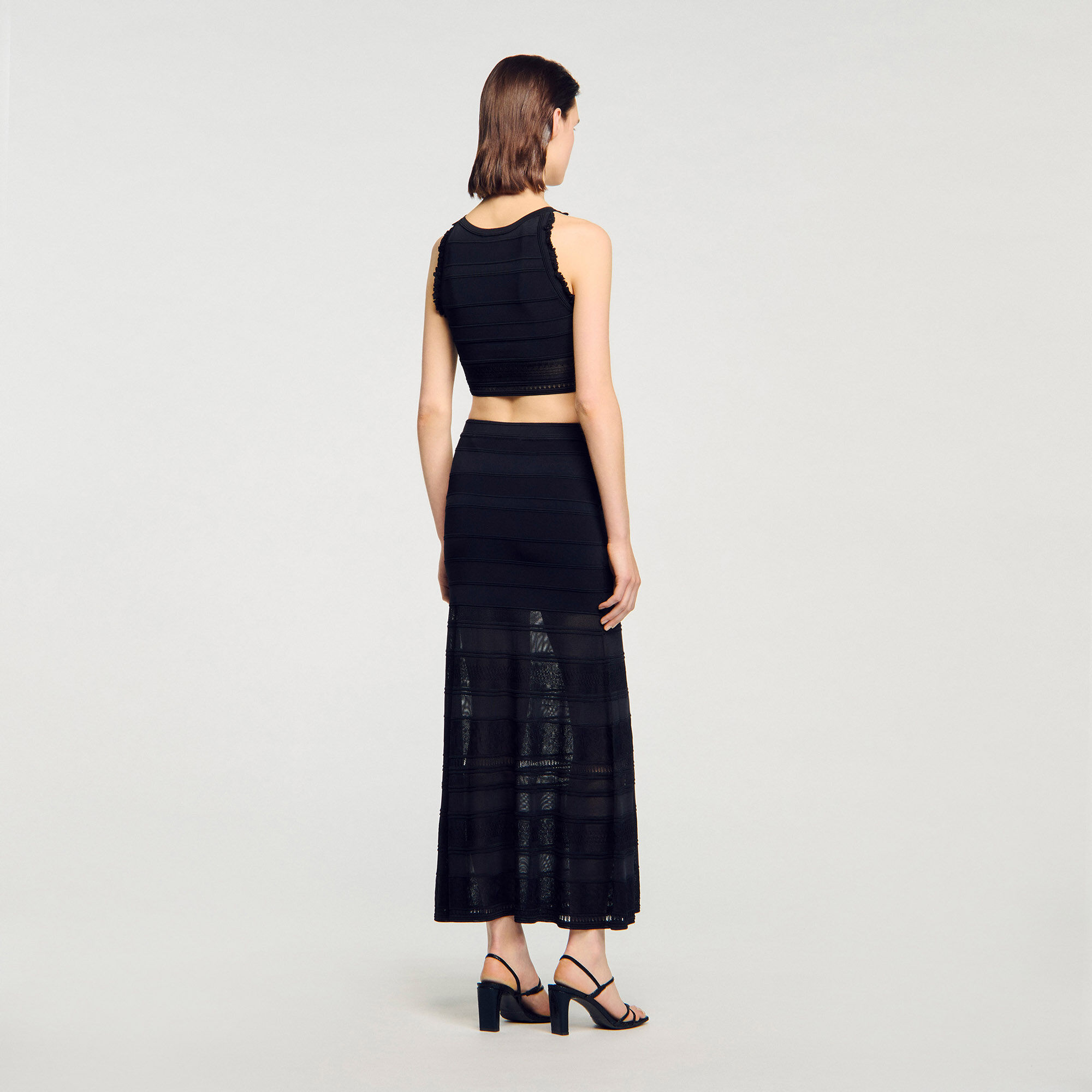 Lange rok siertricot