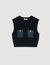 Top tricot en denim