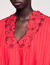 Korte jurk met bloemdetails