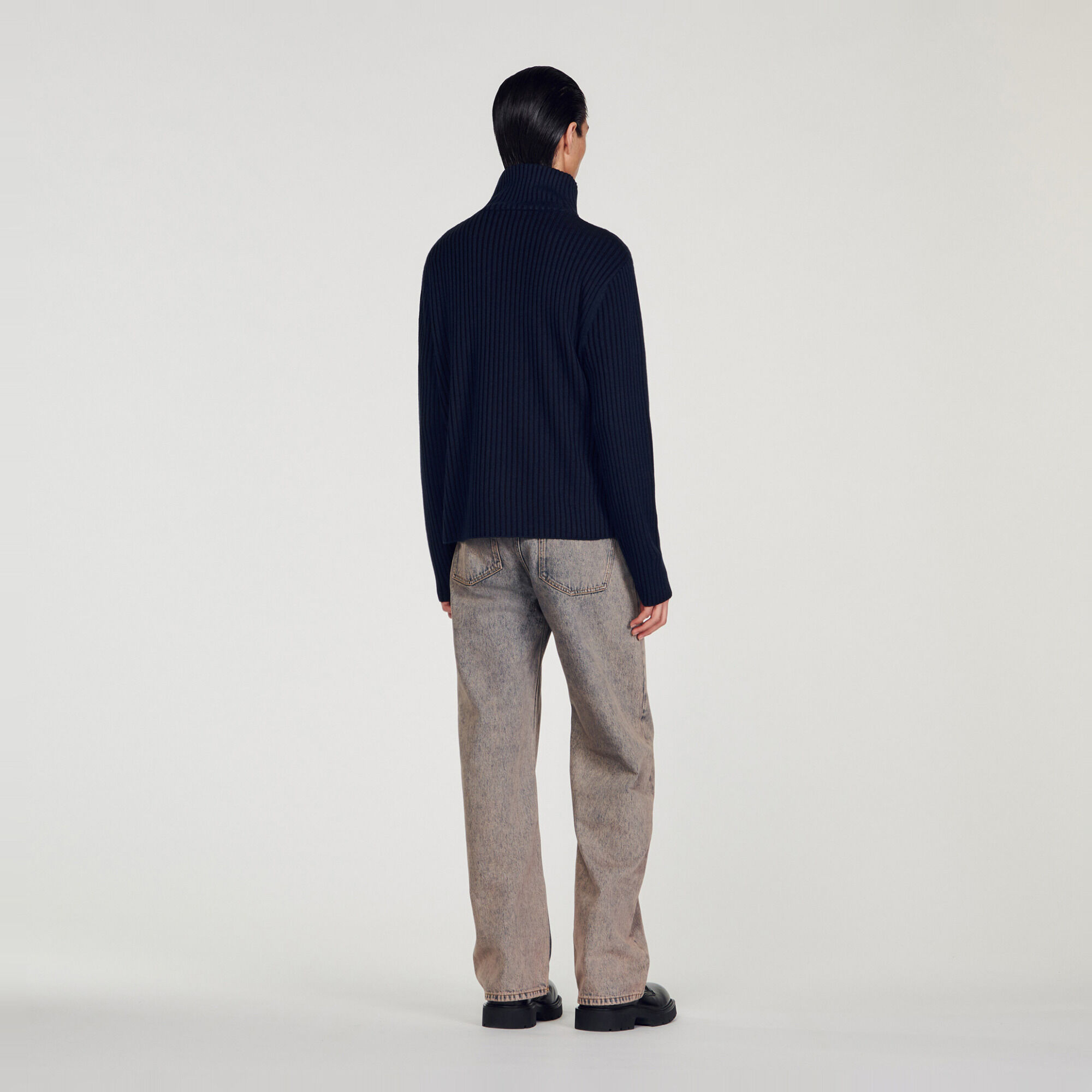 Cardigan geribd vest