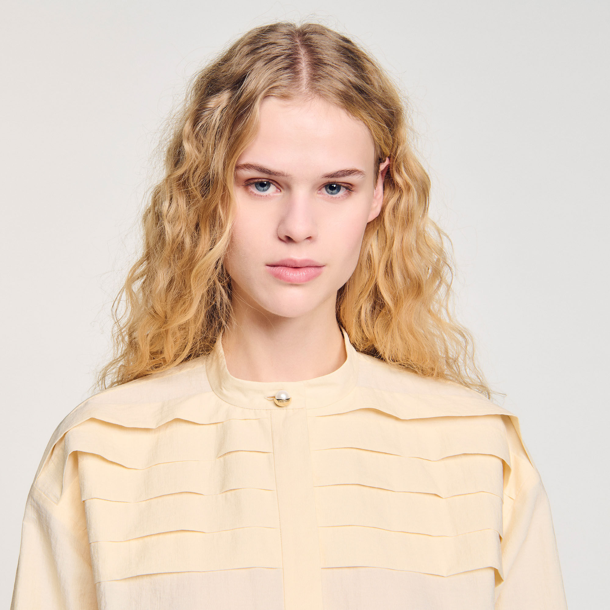 Overhemdblouse met sierdetails