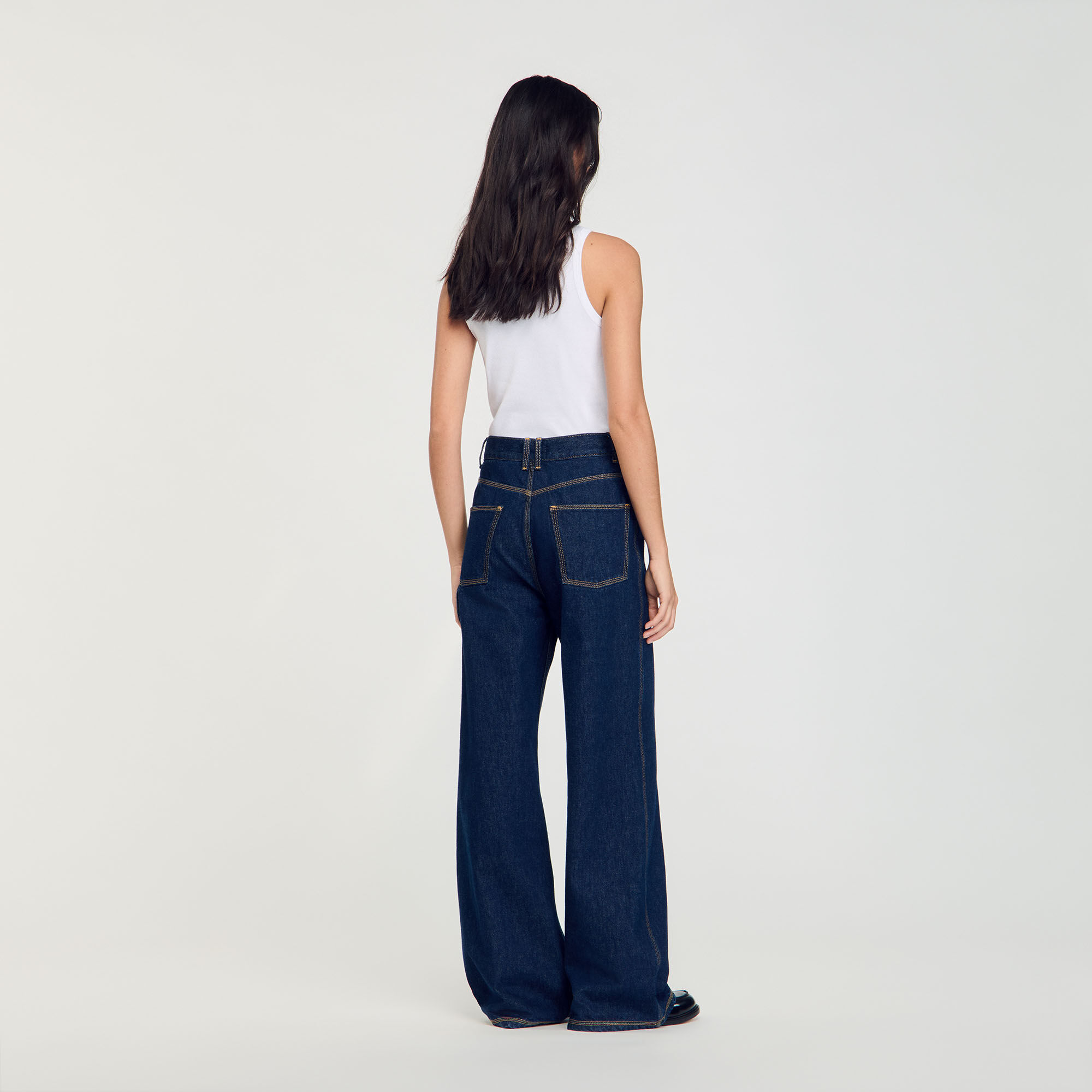 Wijdvallende flared jeans
