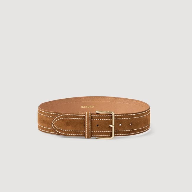 Brede leren riem