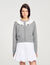 Cardigan vest contrasterende kraag