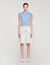T-shirt gesmokt met vichy
