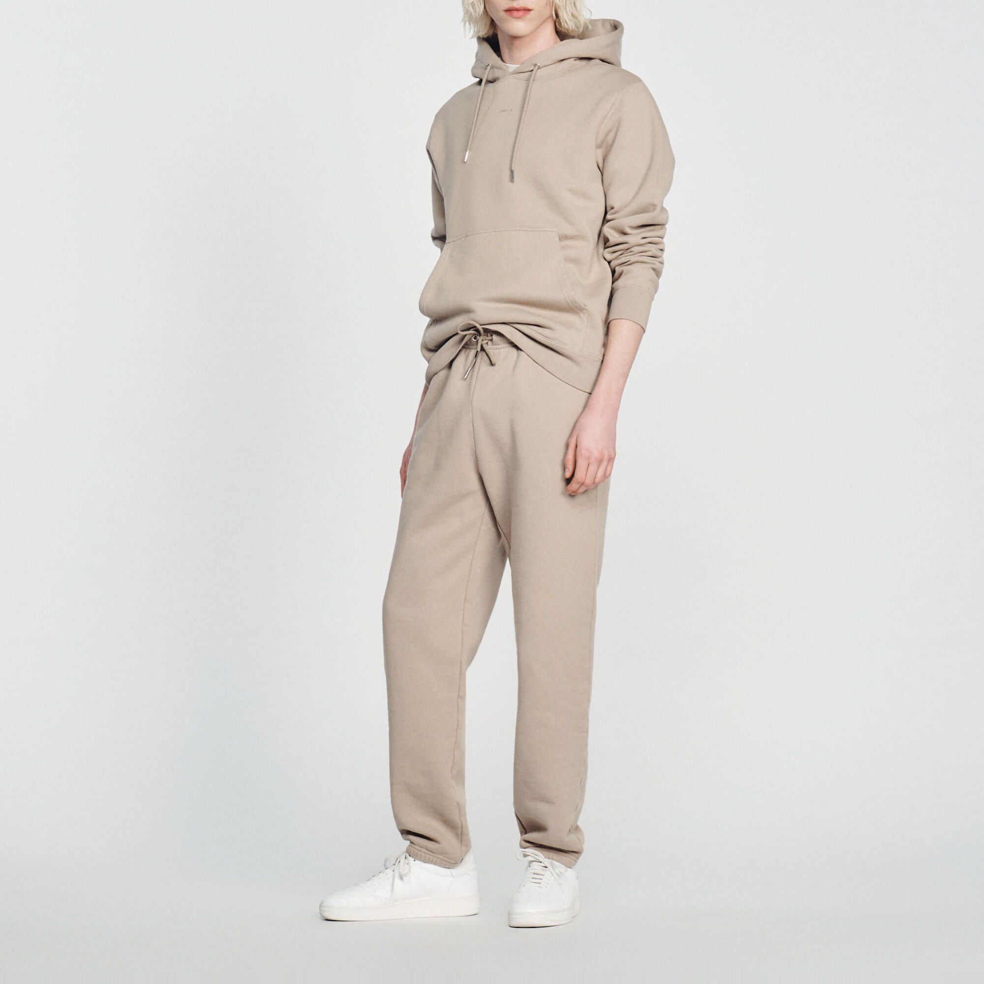 Molton joggingbroek met borduursel