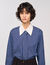 Overhemdblouse ruit en stropdas