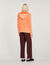 Hoody van verbleekte tricot