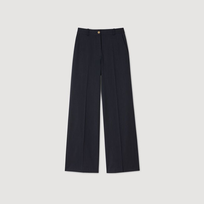 Broek met dunne strepen