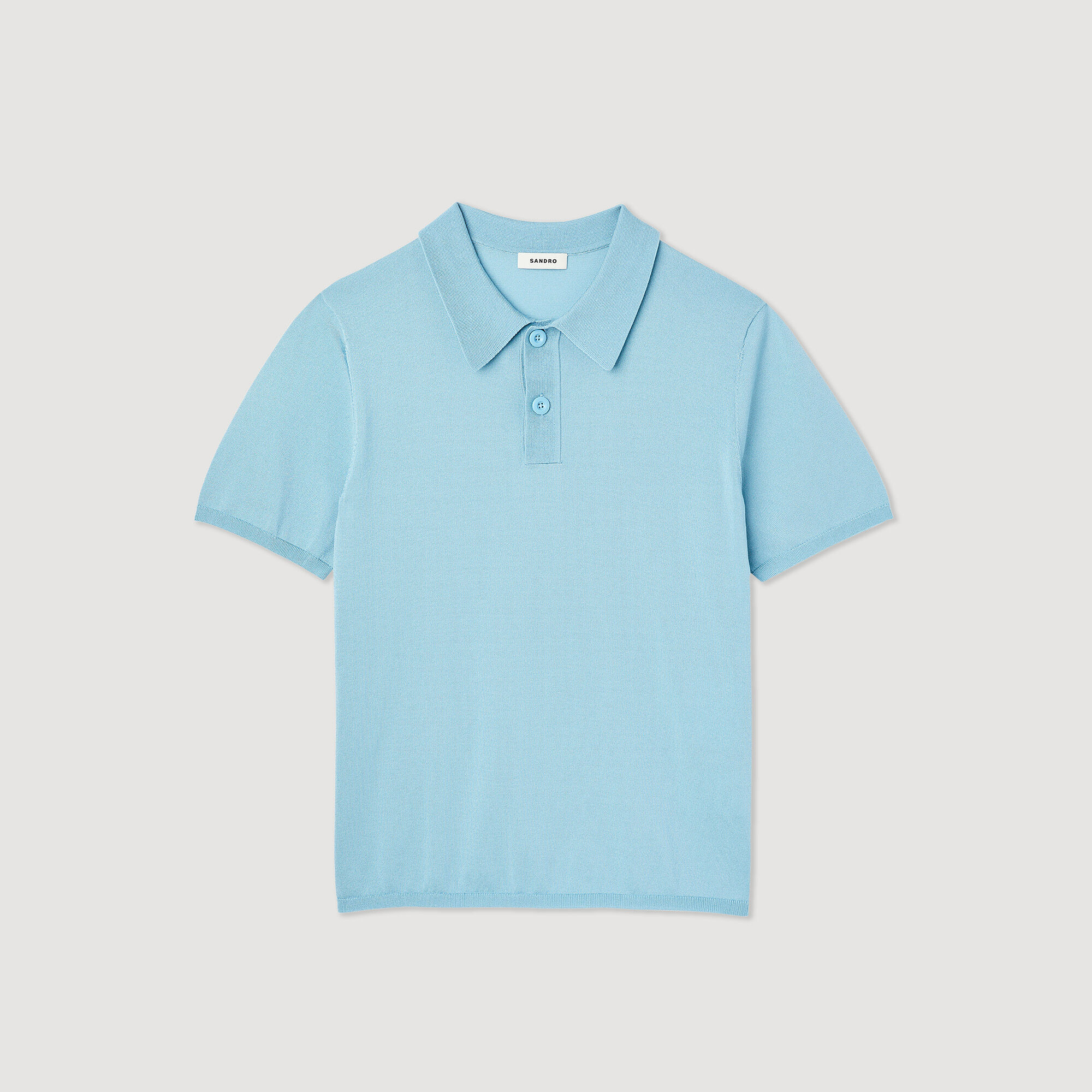 Tricot poloshirt met korte mouwen