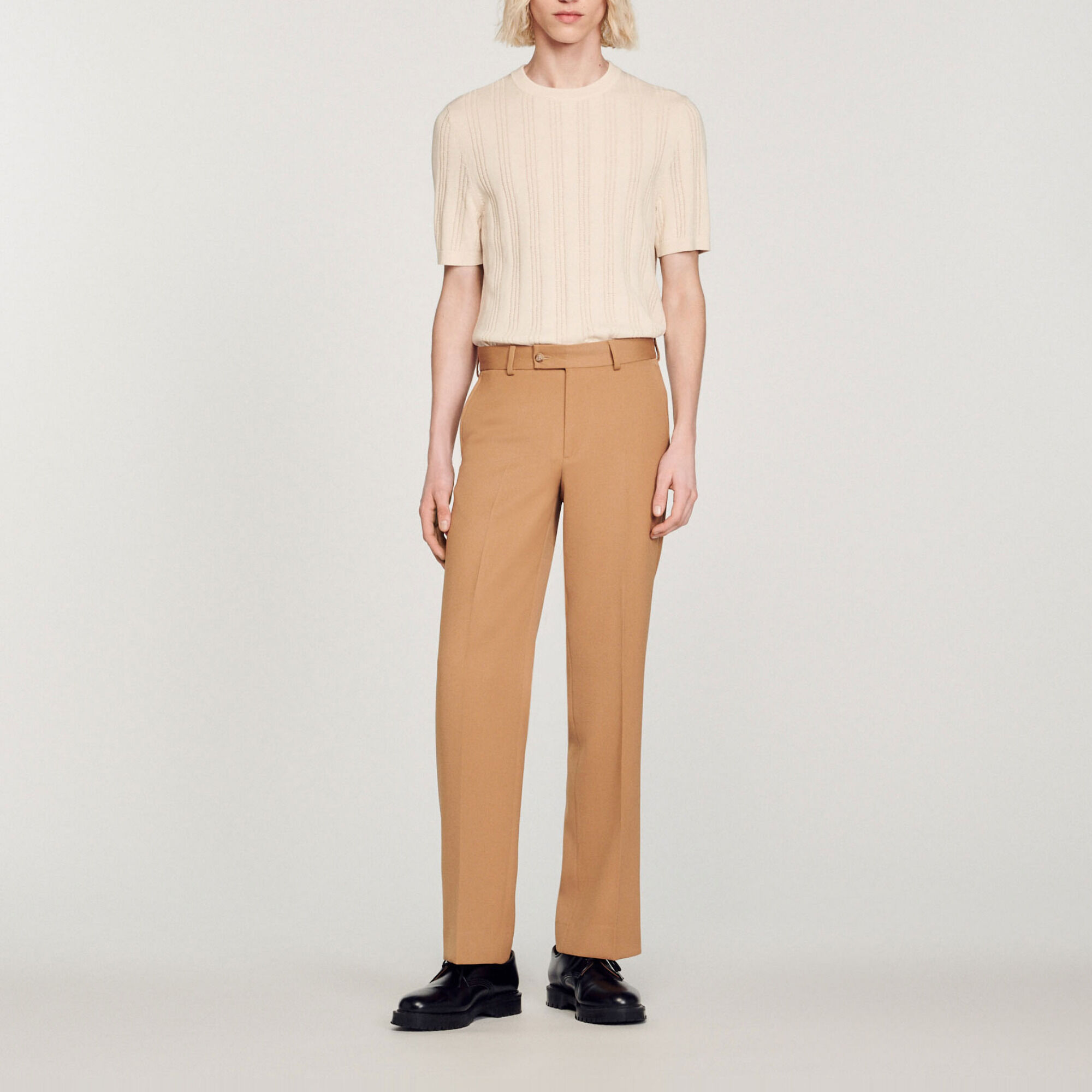 Pantalon van gemengde wol