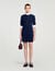 Korte jurk tricot knoopsluiting
