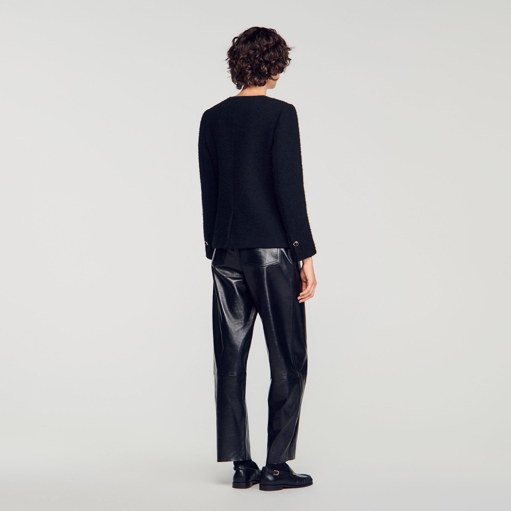 Tweed jasje met sierknopen - Vrouw | Sandro
