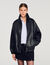 Leren jack oversized