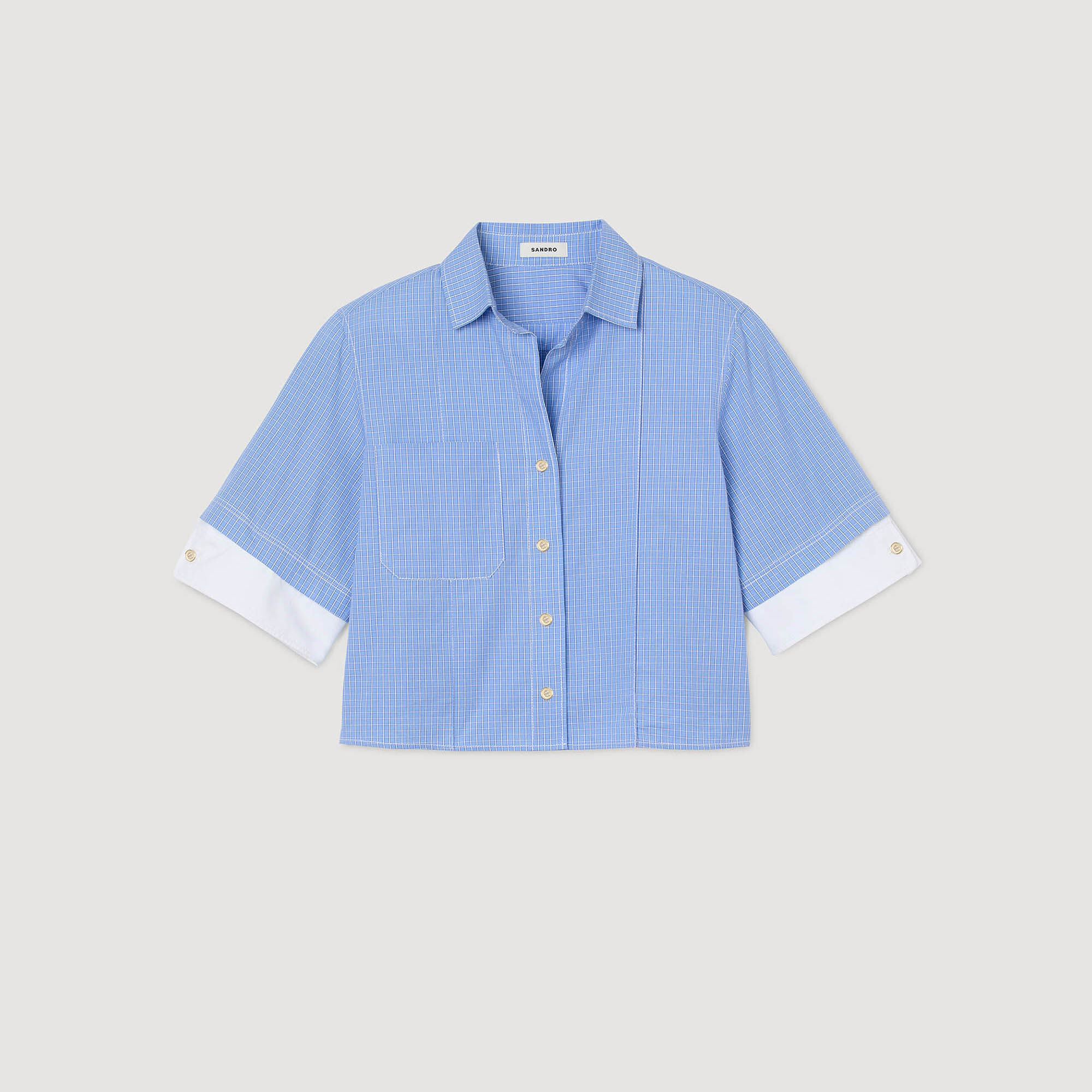 Overhemdblouse oversized ruit