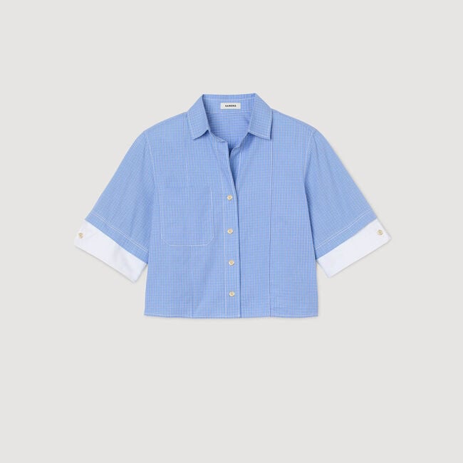 Overhemdblouse oversized ruit