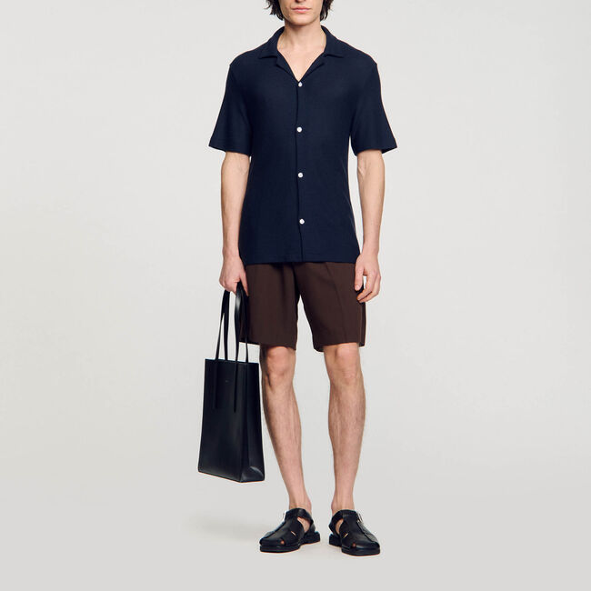 Overhemd met haaienkraag