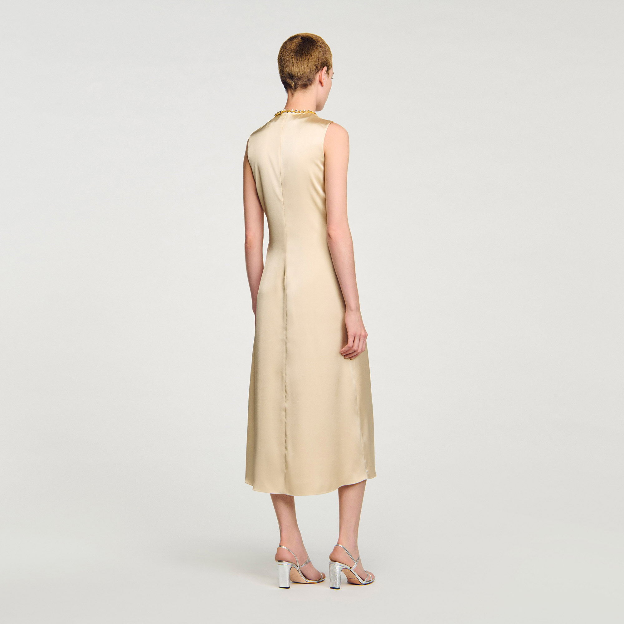 Midi jurk met stras