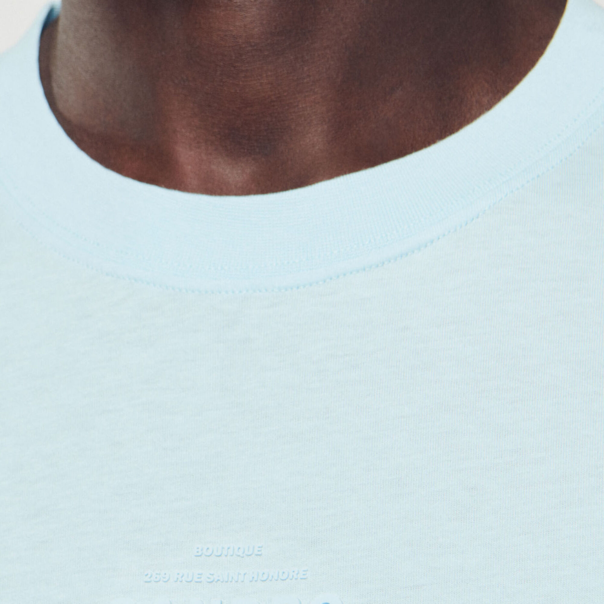 T-shirt met rubberen logo