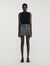 Geplooide short met ceintuur