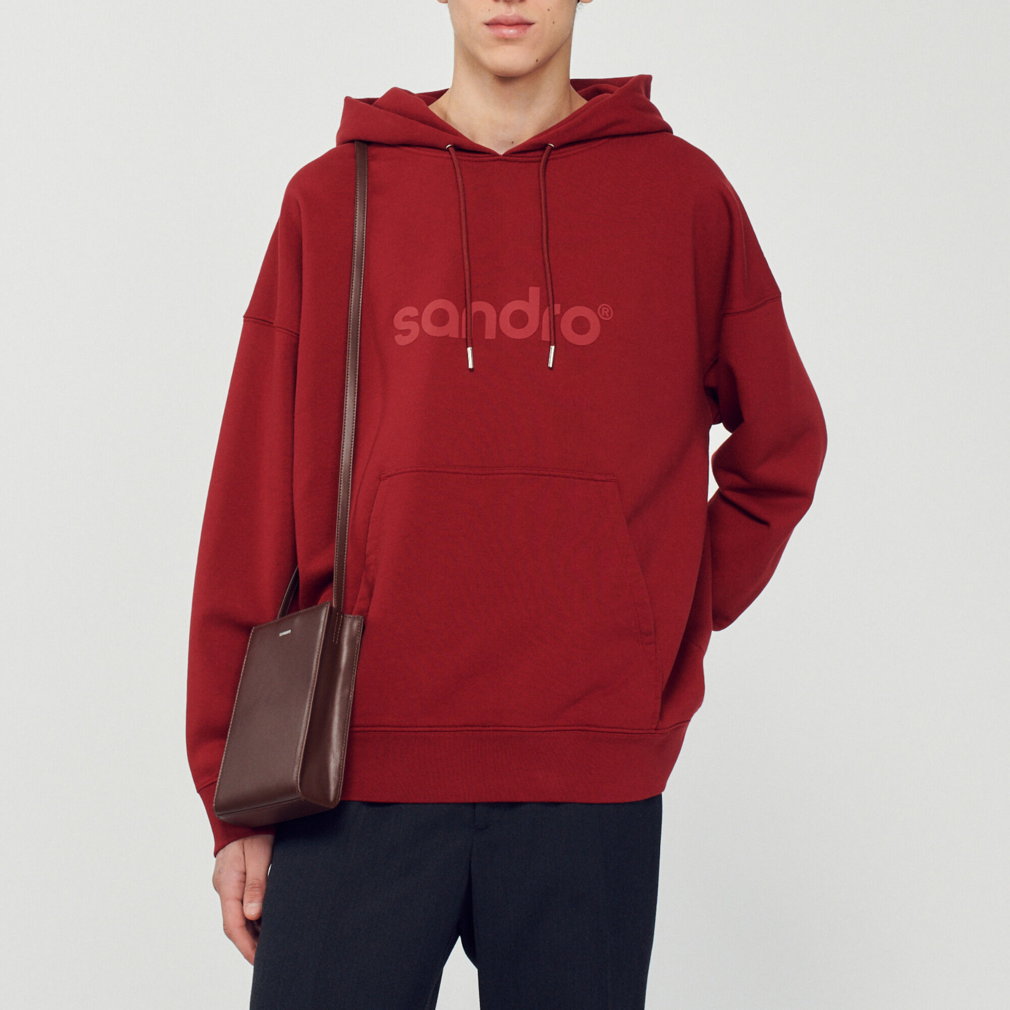 Oversized hoody met logo