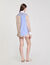 Overhemdblouse mix strepen