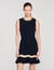 Korte jurk tricot met ketting