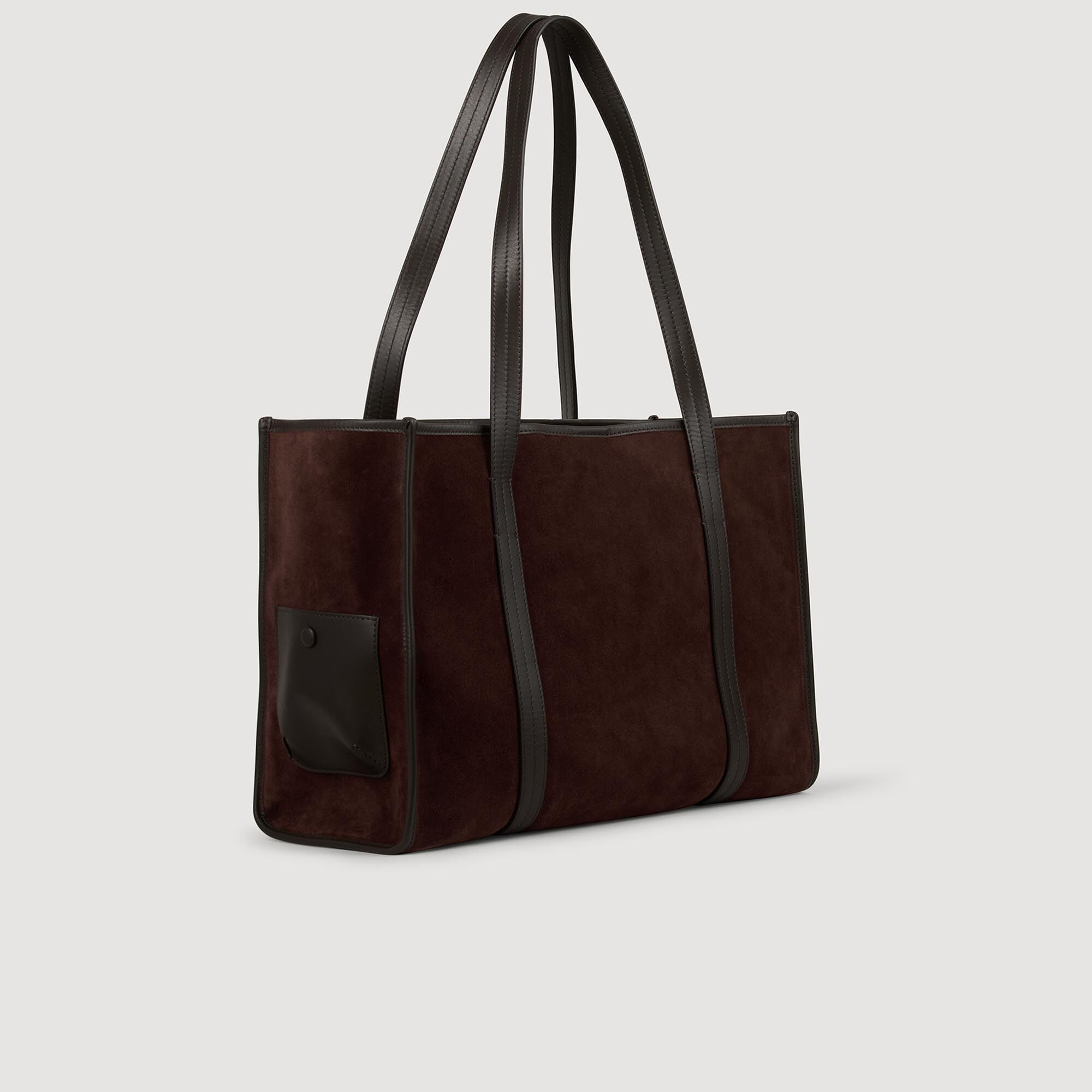 Shopper tas soepel suède