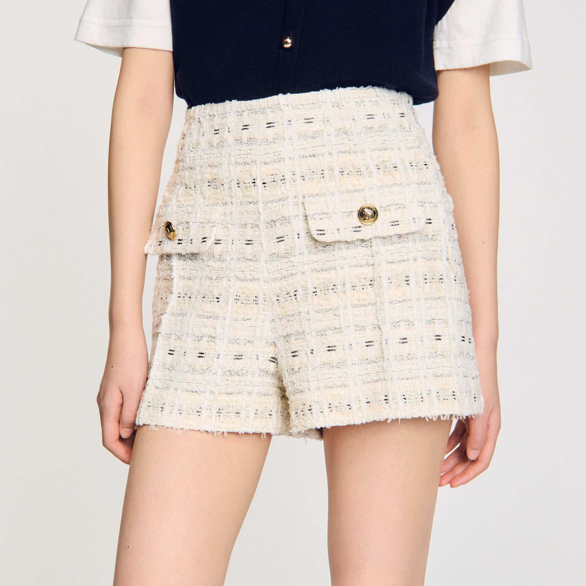 Short van prachtige tweed
